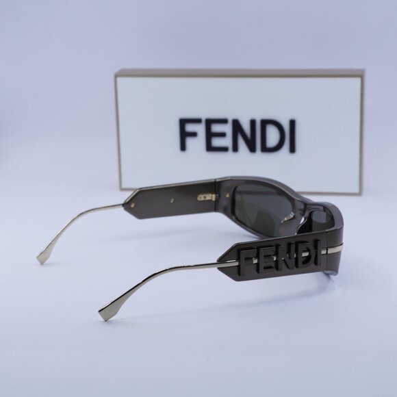 Fendi FE40120I 45E Oval Sunglasses - Brown